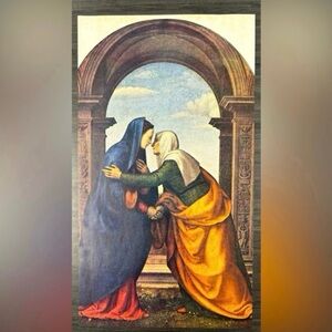 Original Vintage Fine Art Print 30’s Artist Mariotto Albertinelli THE VISITATION